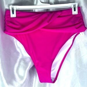 🖤GabiFreshSwim x Eloquii Hot Pink Bikini Bottoms Size 16 NWT